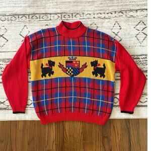 Vintage Scotty Dog Sweater Large